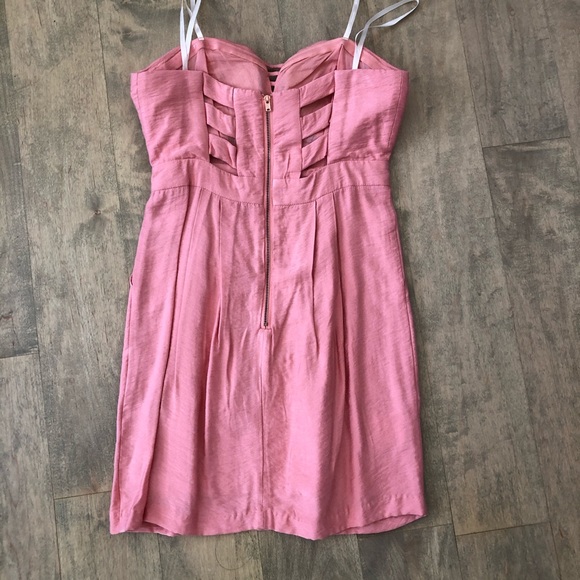 BCBGeneration Pink Strapless Dress - Picture 3 of 4